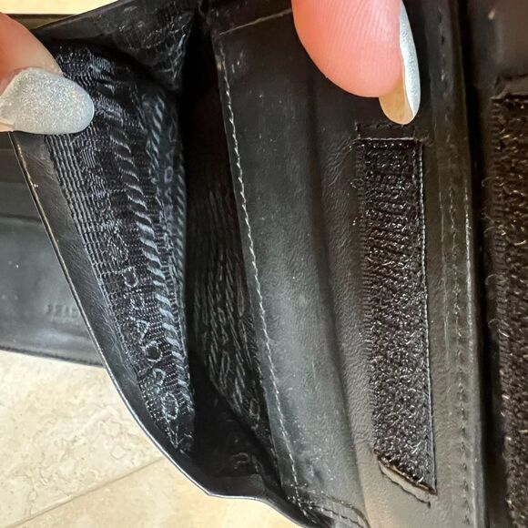 AUTH PRADA WALLET- bifold gray - Picture 9 of 10